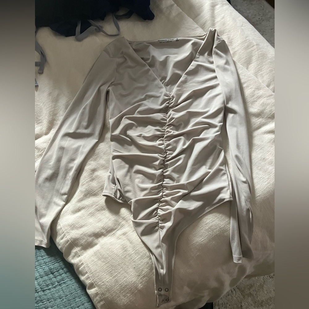Abercrombie ruched bodysuit